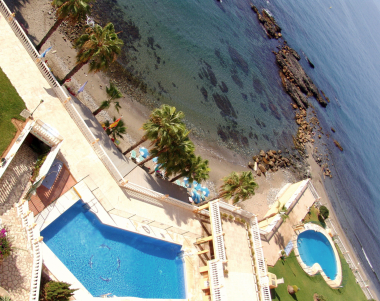 Front line beach duplex penthouse apartment for sale in Torremuelle, Benalmadena Costa, Malaga, Spain